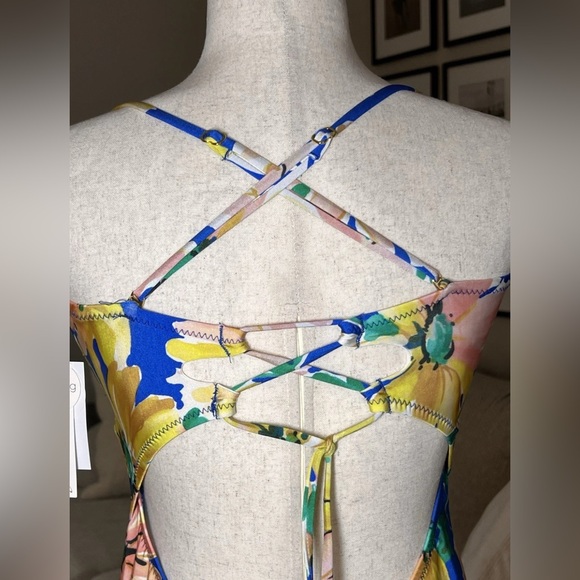 Sunshine 79 Sunflower Getaway Bandeau One Piece Swimsuit Size 12 New - Picture 7 of 12